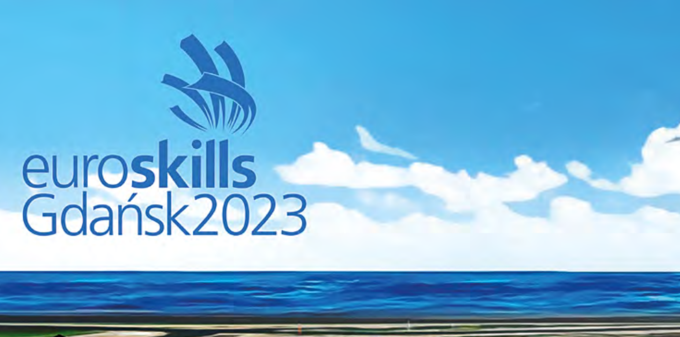 Logotip tekmovanja EuroSkills 2023 v Gdansku